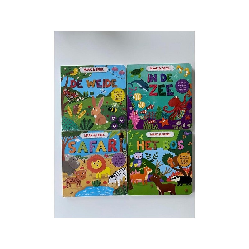 Kartonboek Maak & speel 22x22cm