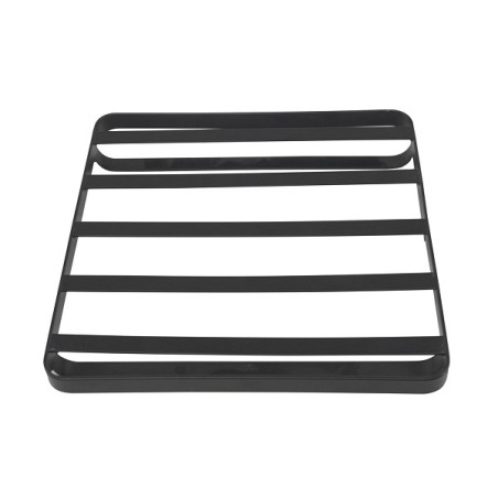 Dessous de verre en métal 18x18x2,5cm noir