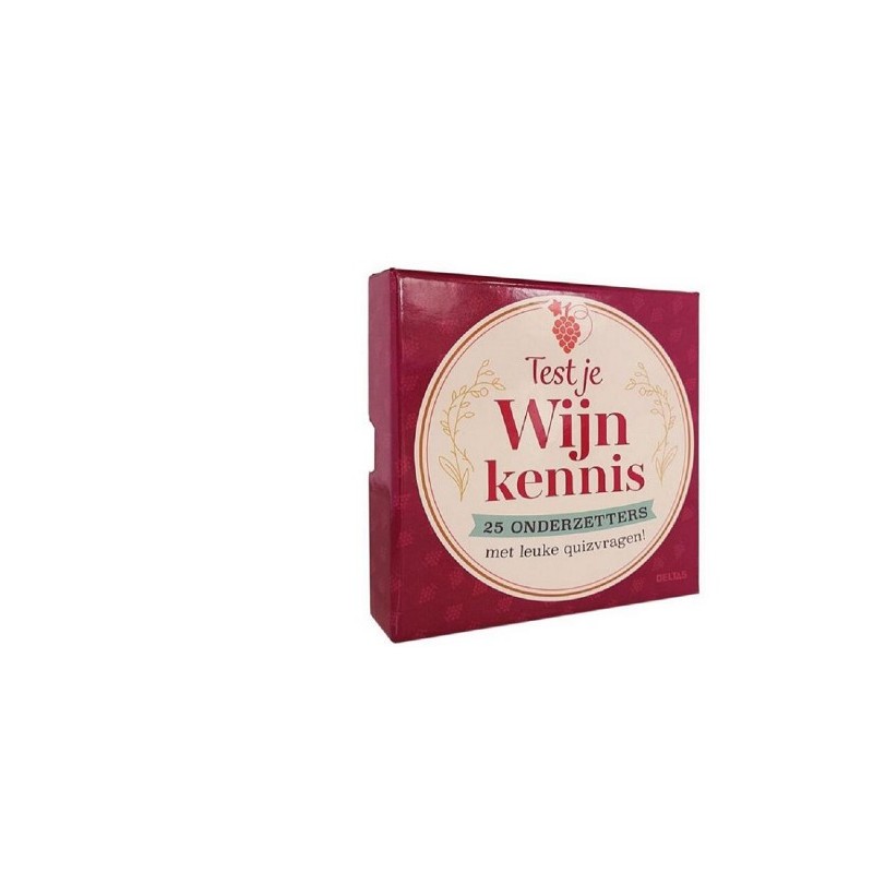 Deltas Test je wijnkennis - 25 onderzetters