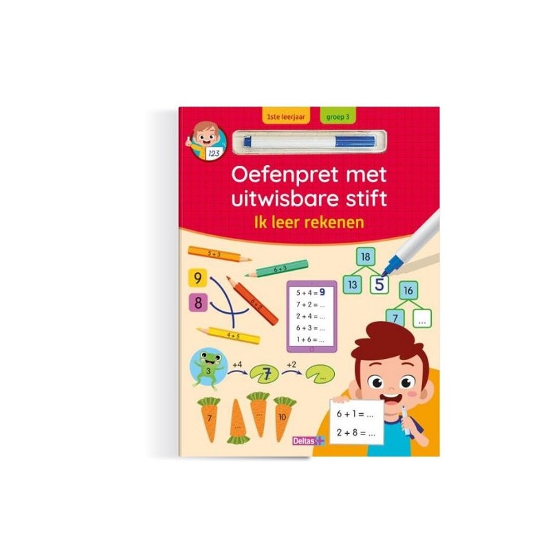 Deltas Oefenpret met uitwisbare stift - Ik leer rekenen