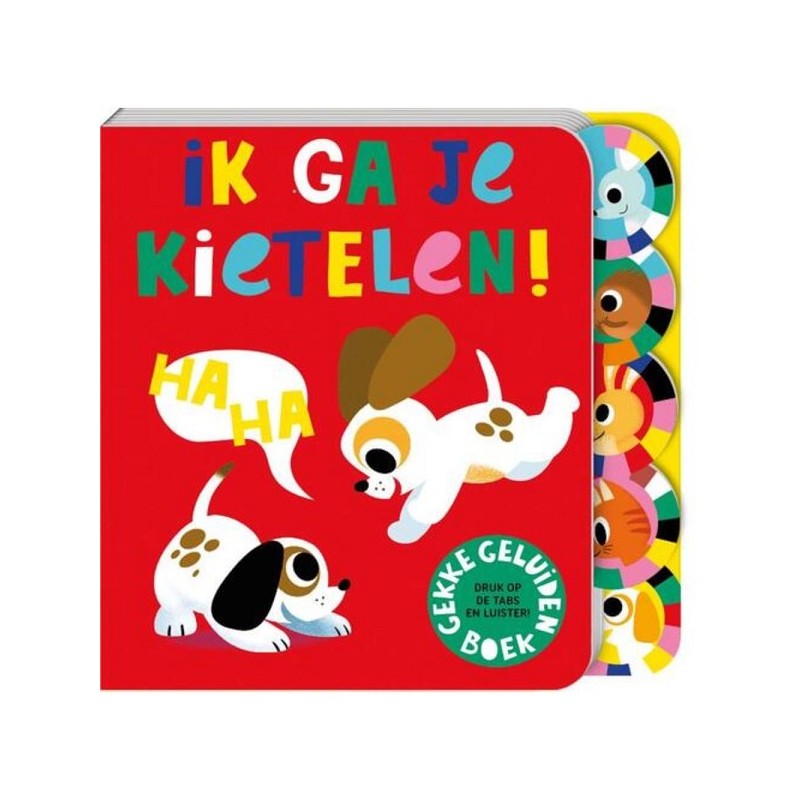 Ik ga je kietelen! Geluidenboek voorleesboekje karton 10 pagina's