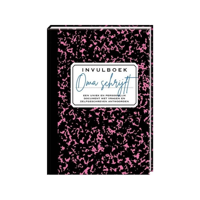 Oma schrijft invulboek Hardcover 96 pagina's