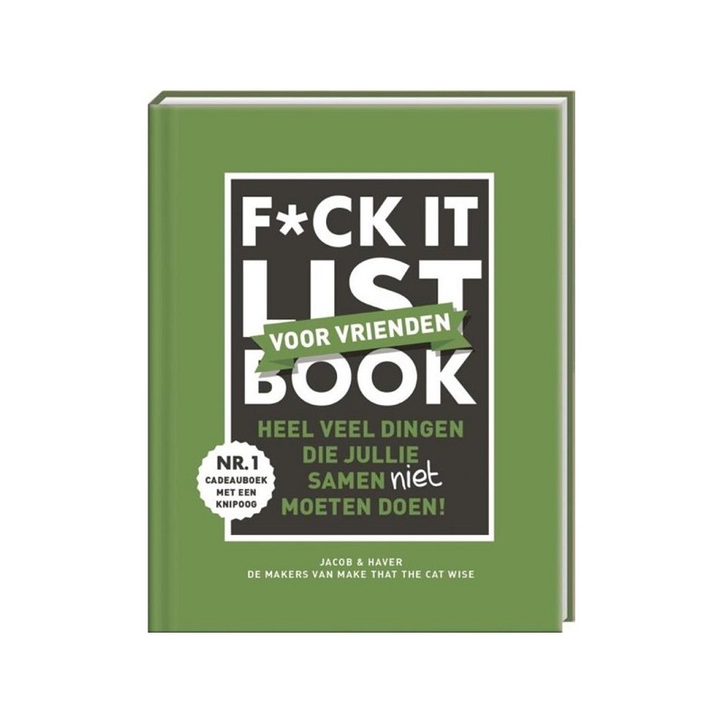 F*ck it list book voor vrienden Hardcover