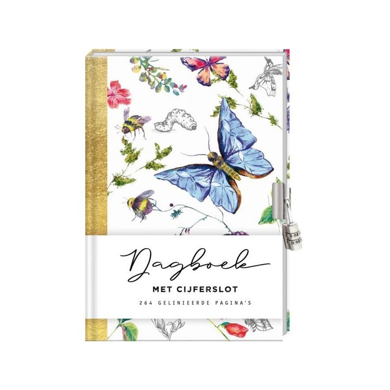Dagboek met slot voor volwassenen - Botanical