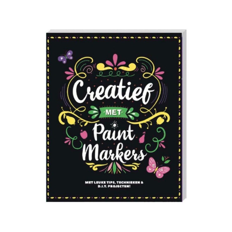 Kleurboek Creatief met paint markers 40 Pagina's
