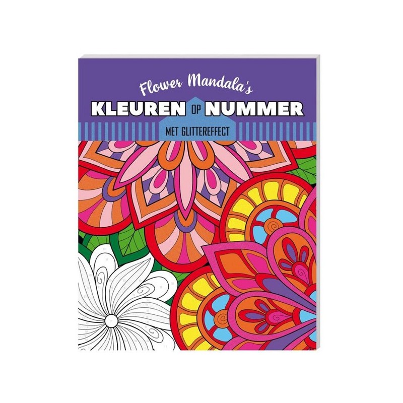 Kleuren op nummer - Flower Mandala's