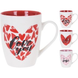 Mug avec coeur et texte 330ml