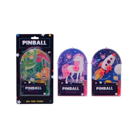 Jeu de flipper John Toy Pinball sur carte 15x28cm
