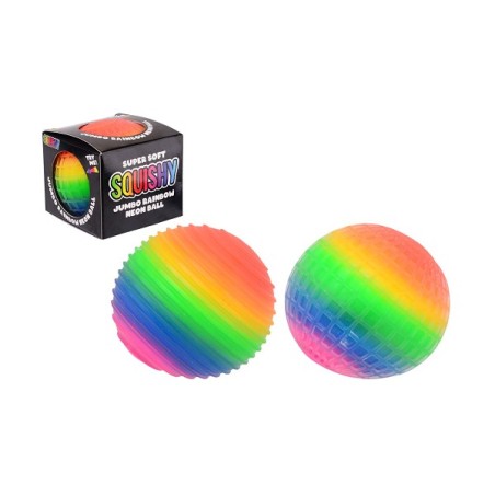 John Toy Jumbo Squishy Rainbow Bal Ø10cm