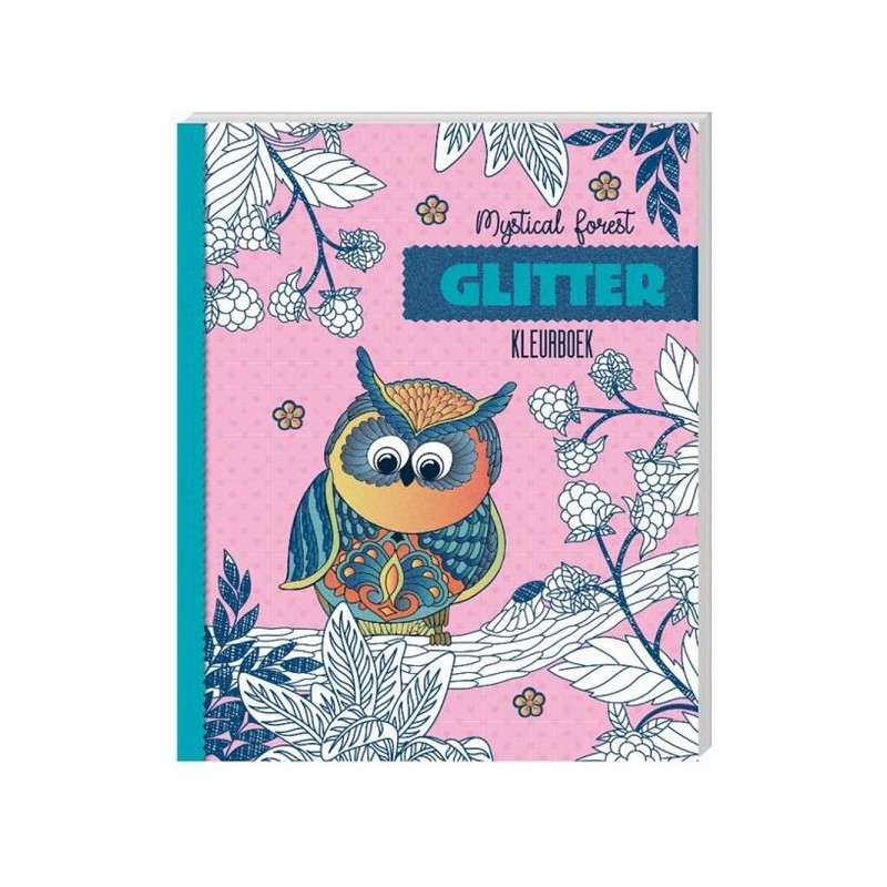Livre de coloriage à paillettes Mystical Forest 60 pages