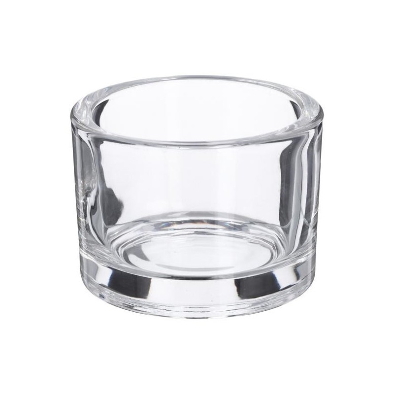 Photophore Maxi verre Ø8,2xh5,7cm pour bougies chauffe-plat maxi