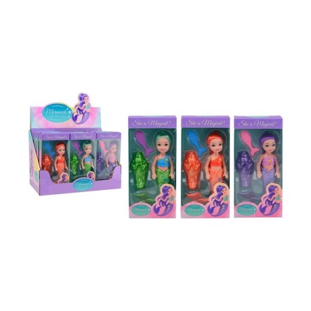 Poupée John Toy Mermaid avec support d'environ 15 cm