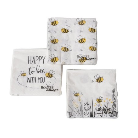 Boltze Home Servetten Summy De Bij 20 Stuks 33x33cm