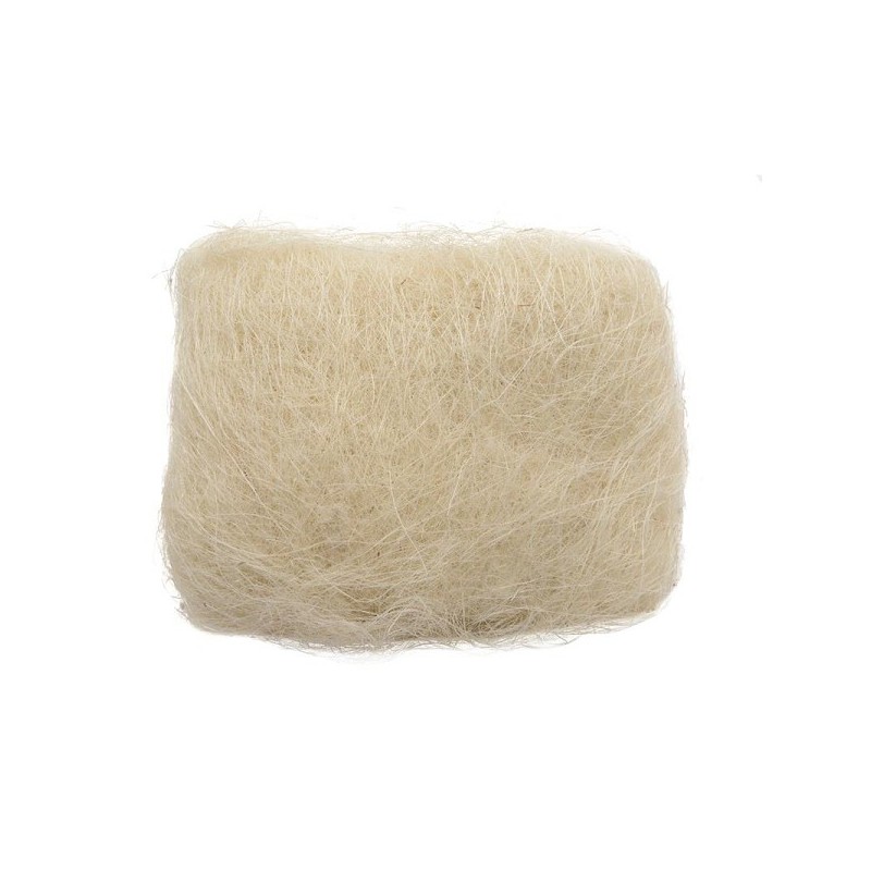 Decoris Décoration sisal L14-L5-H18cm emballé dans un sachet