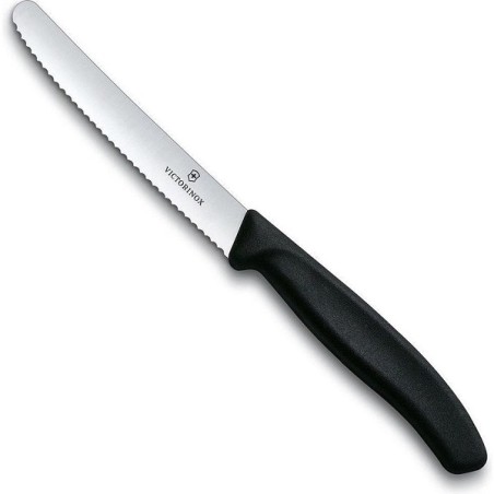 Couteau à Tomate de Table Victorinox lame dentelée noire