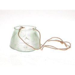 Vase suspendu Lines Ø11xh15cm vert