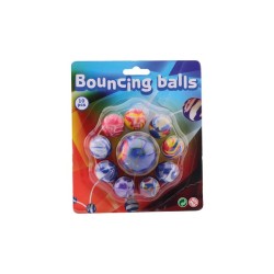 John Toy Balles rebondissantes 10 pièces sur carte