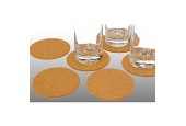 Dessous de verre 6pcs en liège environ 10cm