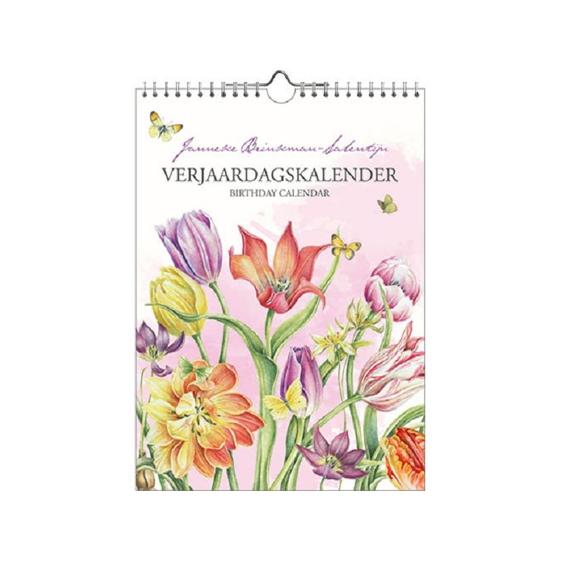 Calendrier d'anniversaire Janneke Brinkman Tulipes 18x25cm