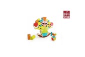 Big Tree balansspel clown hout 15-delig 18cm