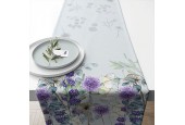 Ambiente Chemin de table Lunaria vert 40x150cm 100% Coton