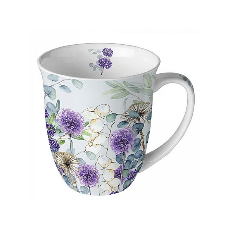 Ambiente Mug Lunaria Vert 0,4L Porcelaine Fine