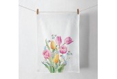 Ambiente Torchon-torchon Bouquet de Tulipes 100% Coton 50x70cm