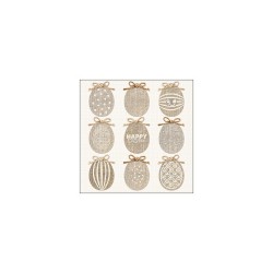 Serviettes Ambiente Pâques Naturel 25x25cm