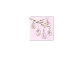 Ambiente Servetten Glass Eggs Rose 33x33cm