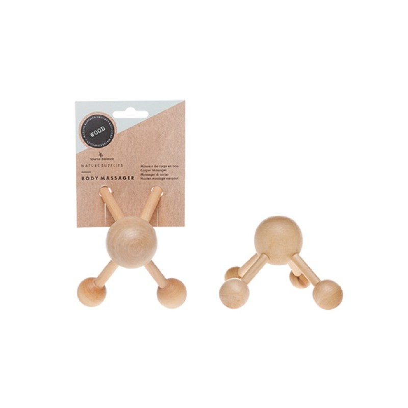 Source Balance Houten body massage vierpoot 9x13cm