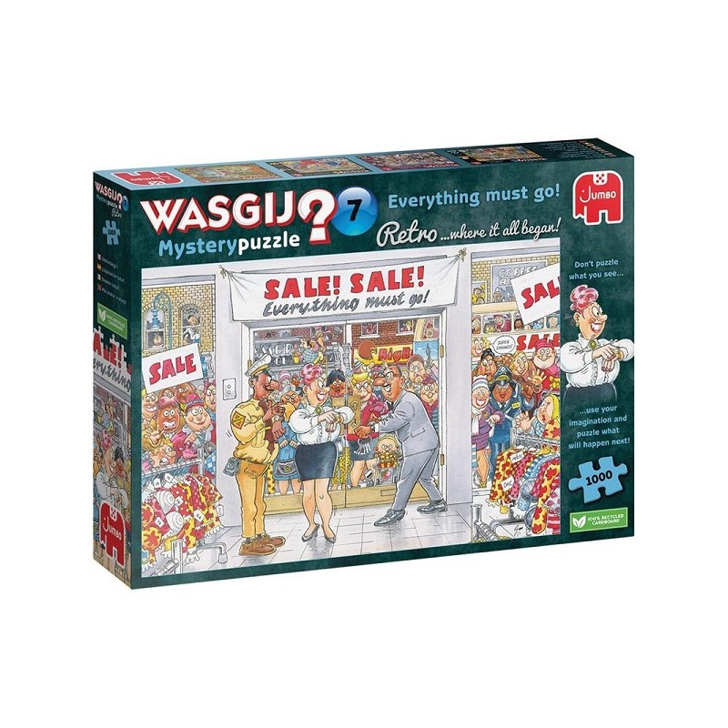 Jumbo Wasgij puzzel Retro Mystery 7 1000 stukjes -Everything must go on