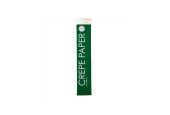 Papier crépon 50x250cm Noël vert pack de 12 rouleaux