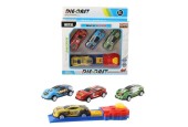 Auto World Die-Cast 4 Afschietauto&apos;s Met Lanceerder