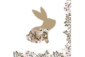 Duni Servetten 3-laags Blooming Bunnies 24x24cm FSC pak a 20 servetten