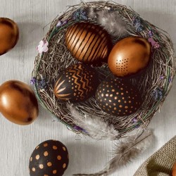 Serviettes Duni Golden Nest 33x33cm tissu 3 couches FSC paquet de 20 serviettes