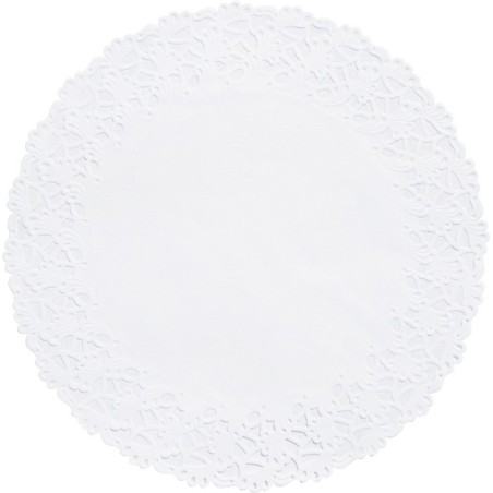Duni Taartrandenset 6 stuks wit Ø36cm