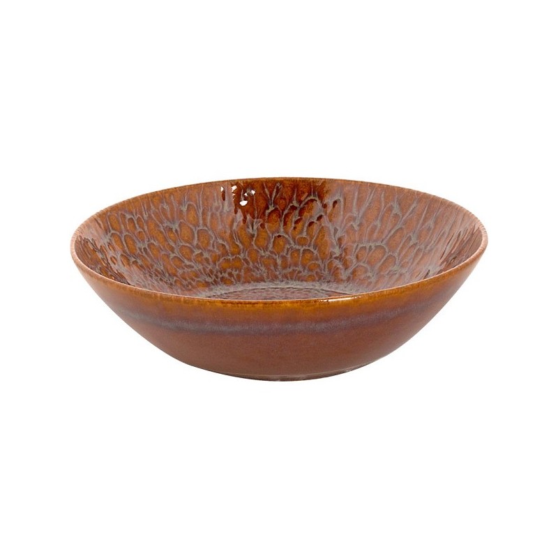 Plat Palmer Magmatic 17cm coupé marron boîte de 6 pièces