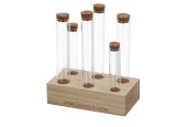 Esschert Design Tubes à essai en verre pour fleurs et herbes 6 pièces en standard