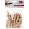 Mini pinces à linge 40 pièces en bois de pin