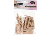 Mini pinces à linge 40 pièces en bois de pin