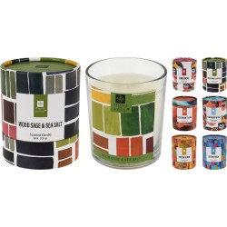 Bougie parfumée en verre, 8x9cm