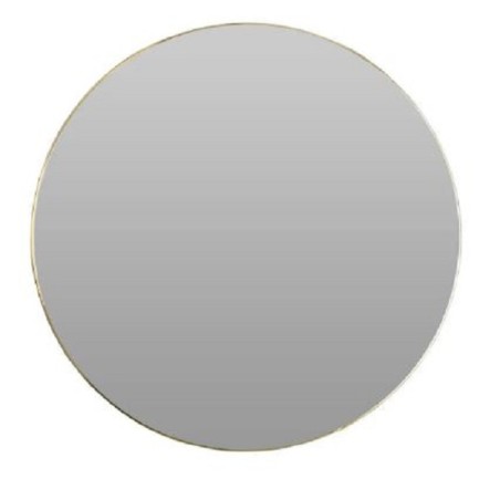 Miroir rond avec cerclage en métal doré Ø55cm