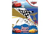 Cars set a 6 glitter kleurplaten 21,5x27,5cm