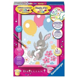 Ravensburger Peinture par numéros Lapin avec pierres scintillantes