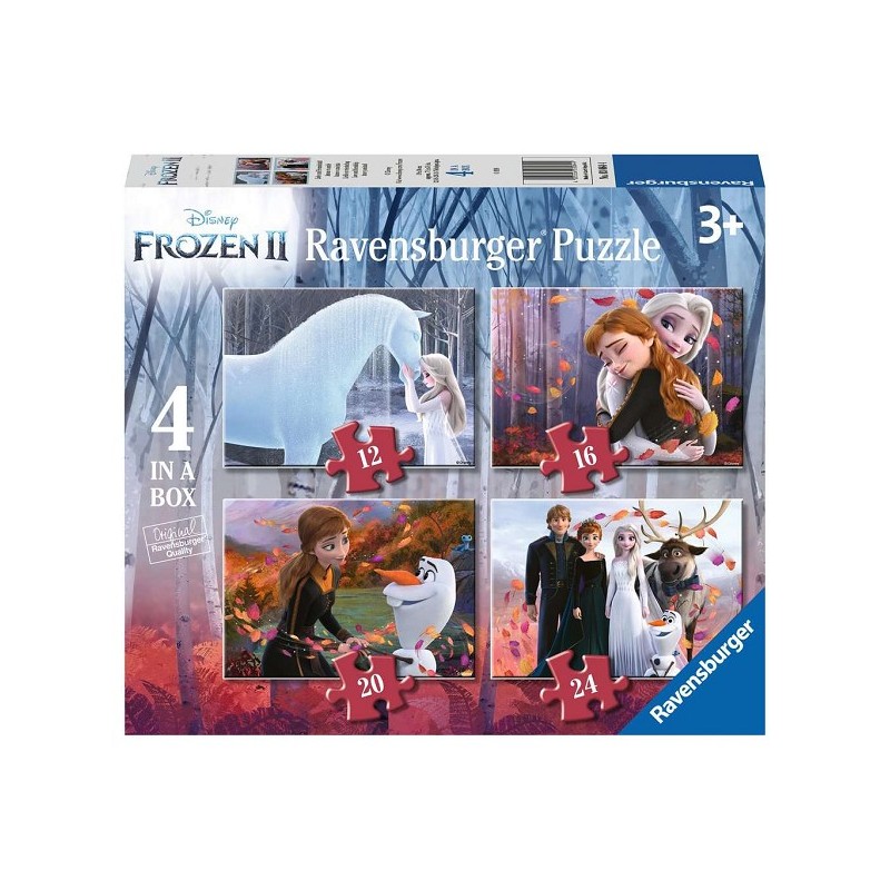 Ravensburger Frozen ll Puzzle 4-en-1 Amour et amitié 12+16+20+24 pièces