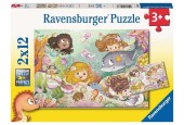 Ravensburger Puzzle Petites fées et sirènes 2x12 pièces