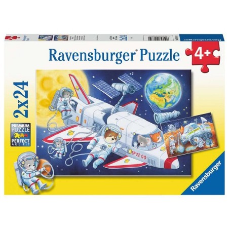 Ravensburger Reis door de ruimte puzzel 2x24 stukjes