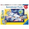 Ravensburger Puzzle Voyage à travers l'espace 2x24 pièces