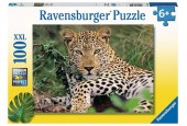 Ravensburger Puzzle Léopard 100 pièces XXL