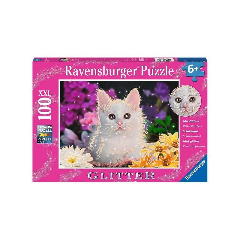 Ravensburger Schitterend katje puzzel 100 XXL stukjes